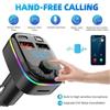 marchiata Caricatore Auto Bluetooth 5.0 FM Transmitter PD Tipo-C Vivavoce Lettore MP3