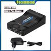 Marchiata Convertitore SCART HDMI 1080P Adattatore con USB Plug & Play per TV Sky DVD
