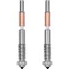 LANKEGU 2 ugelli bimetallici Quick-Swap da 0,4 mm per QIDI Plus 4, tubo in