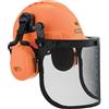 Oregon Protect chainsaw Safety Helmet with Protective Ear Muff and Mesh Visor