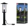 Paulmann 94322 Plug & Shine Lampada da esterni LED Poller Classic IP44 incl. 1x2 Watt dimmerabile chiaro metallo 3000 K E14