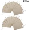 20 Pcs Sacco Juta Piccolo Sacchettini Bomboniere Matrimonio Sacchi Di Lino