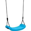 Hudora Altalena con Sedile Blu - Altalena per Bambini da Esterno con Seduta in Gomma - Certificata TÜV Rheinland/GS con Funi Regolabili in Altezza - Fino a 50kg