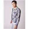 PROJECT X PARIS Giacca da uomo Tessuto in Cotone, Stile Urbano Casual, Grigio chiaro, Taglia M