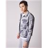 PROJECT X PARIS Giacca da uomo Tessuto in Cotone, Stile Urbano Casual, Grigio chiaro, Taglia L