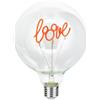 Paladone, Lampadina neon a LED decorativa di Topolino con scritta "love" e attacco a vite E27, per tutte le lampade con compatibilità Edison, con licenza ufficiale Disney, per camere da letto e case