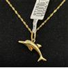 FMF Pendente E Catena Oro 18K 750 Mls. Delfino, 23 Mm.