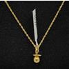 SR Pendente E Catena Oro 18K 750 Mls. Ciuccio 11,2 Mm. Rif 162139
