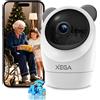 Xega 4G Telecamera Interno con SIM 24/7 Continua Registrazione Videocamera
