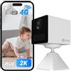 EZVIZ 4G LTE 2K Telecamera da Interno a Batteria Audio Bidirezionale Rilevamento