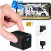 Bextgoo Telecamera con SIM 4G LTE Telecamera Senza WiFi FHD 2K Mini Telecamera