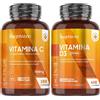 WeightWorld Vitamina D3 2000 UI e Vitamina C 1000mg Bundle 400 Compresse 180 Compresse 1 al