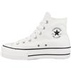 Converse Chuck Taylor All Star Canvas Platform High Sneakers Donna Nero