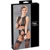 Cottelli Collection Set Bondage a jarretelles 4 pezzi taglia XL