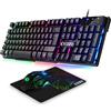 EMPIRE GAMING Kit MK800 Cablata Tastiera Gaming QWERTY (Italiana Layout) RGB 105