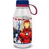 Stor Tataway Marvel Borraccia Ecozen trasparente per bambini in tritan Avengers Iron Man Hulk Captain America, 460 ml con cappuccio e manico in silicone