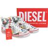 Diesel S-ATHOS Mid Uomo Sneakers EU42 Motivo Alto Top Allacciato Mandorla Zeh