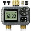 Yaskyly Timer Irrigazione 2 Vie Temporizzatore Irrigazione IPX6 Impermeabile