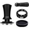 Manomissione caff�� 51 mm con scala di profondit�� visibile e strumento pre-tamp