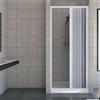 BOX DOCCIA PORTA PARETE NICCHIA 1 LATO A SOFFIETTO IN PVC VARIE MISURE 80 10 140