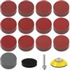 KONGMING 130 Pezzi Dischi Abrasivi 50mm Dischi Carta Abrasiva Grana 80 100 120