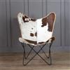 PARRYS LEATHER WORLD Sedia Ufficio in Pelle Vacchetta Farfalla, Marrone