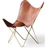 PARRYS LEATHER WORLD Sedia Farfalla Fatta A Mano In Pelle Buffalo Vintage Relax