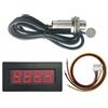 Tachimetro digitale 5-9999 giri/min LED verde 0,56 pollici con interruttore