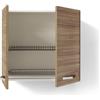 REDÒKASA Pensile Colapiatti per cucina componibile da 80 cm con 2 ante linea