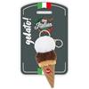 Trudi Peluche portachiavi, idea regalo, gadget turistico food Made in Italy | taglia XXS | Italian icons (Gelato cono, 3,5x14x3,5 cm)