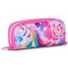 SJ GANG STYLE JAM GANG Portapenne Scuola Unicorno, Fucsia, Bustina con Scomparto Unico Porta Penne, Accessori Zaino, Scuola Elementare, Bambina