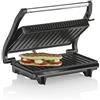 Tristar GR2846 Bistecchiera Elettrica, 700 W, superficie di cottura M (22.5x14 cm), nero/acciaio