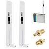 JinRuiCPeng 2 Antenne 5g Lte Amplificatori Di Segnale 4g Da 18 Dbi Antenne Mobili