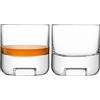 LSA International Cask - Bicchiere da whisky 240 ml, trasparente, set di 2 pezzi, in vetro soffiato a bocca e fatto a mano, KC01