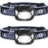 Lepro Torcia Frontale 2 Pack Super Luminosa Lampada Frontale LED con 6 Modalità