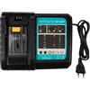 KEATFE Caricatore di ricambio 3A DC18RC, compatibile con Makita 14,4 V-18