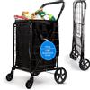 Does not apply Carrello Spesa Pieghevole Carrellino Con Ruote Portatutto Compatto Con Rivestime