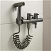 Spruzzatore Bidet a Parete Tubo Flessibile Doccetta Bidet con Doppio Comando