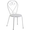 Vacchetti SEDIA DA GIARDINO ESTERNO POLTRONA VERANDA Bianco Bianco New Old