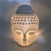 Mayco Bell Bruciatore a olio per aromaterapia in ceramica, testa di buddha, diffusore di ol