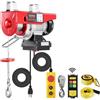 VEVOR Paranco Elettrico Doppio Cavo Carico max. 600kg, Telecomando a Filo 4,2m,
