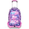 Seven Zaino con Trolley Staccabile 8 ruote Scuola Seven SJ Fluffy Pink - Novità 26/27