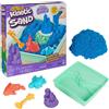 Kinetic Sand Playset Castelli di Sabbia Cinetica Blu con Vaschetta Sabbia Magica