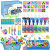 Dreamon Aqua Gelz Set 71PCS Magic Jelly Set con 14 Gel Colorati 2 Canne da Pesca