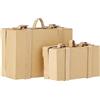 Creativ 263990 Mini valigie vintage in cartapesta 2 pezzi/1 set, beige