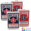 Bicycle 4 Mazzi bicycle Pinochle Carte da Gioco Ponte 2 Blu 2 Red Standard Indice Nuovo