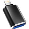 HOYULLI Adattatore OTG per conversione USB Lightning Adattatore Lightning USB 3.0 Conver