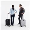 NATALUNA Coppia Trolley Valigie Leggere 2,3kg 4 Ruote Piroettanti Combinazione Nero Grigi