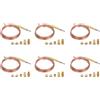 No 6X Termocoppia Universale per Fornello un Gas con Adattatore per Termocoppi9129