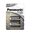 Panasonic 2x Panasonic Batterie Alcaline Tipo C 1.5V Everyday Power Lungo Lasting